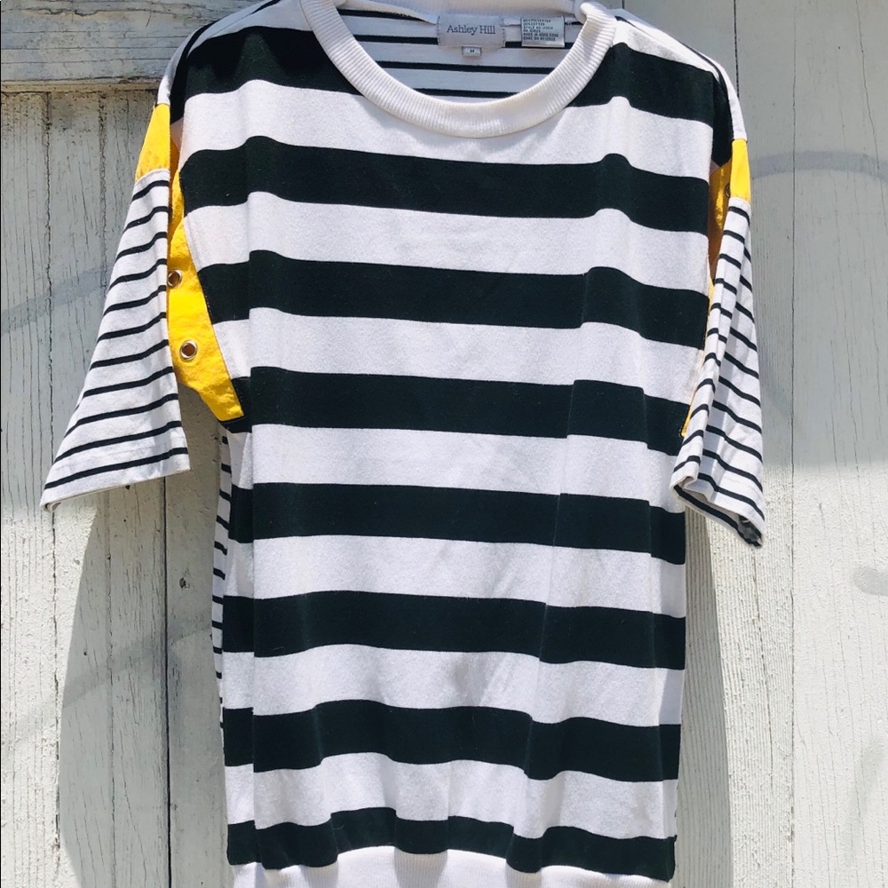 Vtg Ashley Hill Women’s L Striped Shirt
